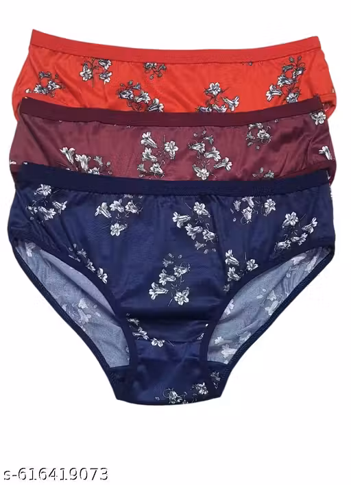Pack of 3 cotton briefs for women and girls for every day use comfortable multicoloured Best brand panty