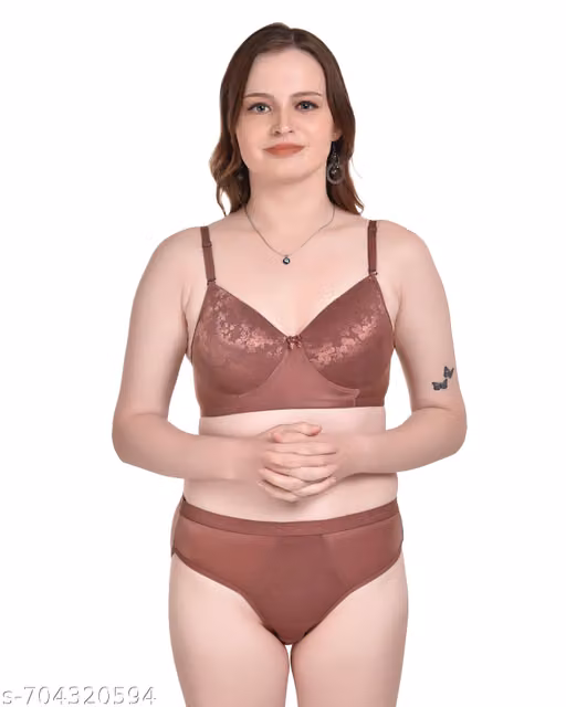 BRA PANTY SET PADDED SEXY SET PADDED , FOAM SET FOR WOMANS AND GIRLS BRA PANTY SET Premium Padded Bra panty Set