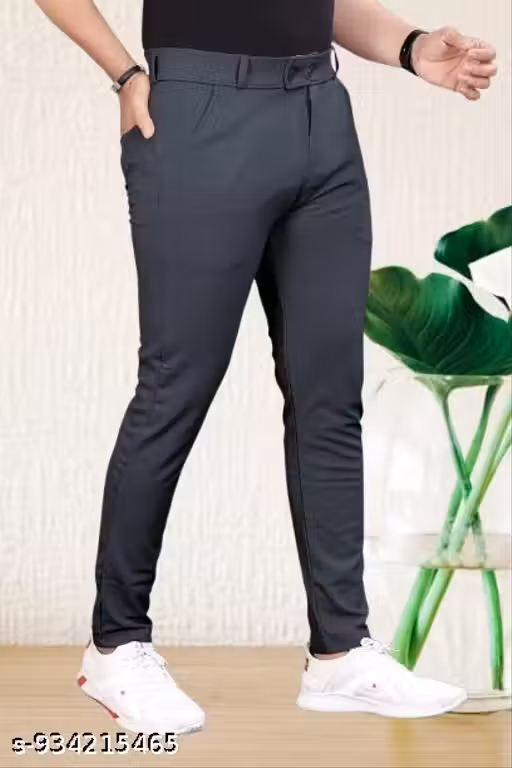Casual Trousers for Men | Stylish Slim Fit Fashionable Pants