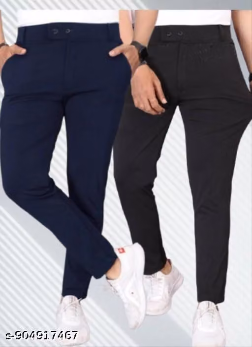 Casual Trousers For Men | Stylish Slim Fit Fashionable Pants