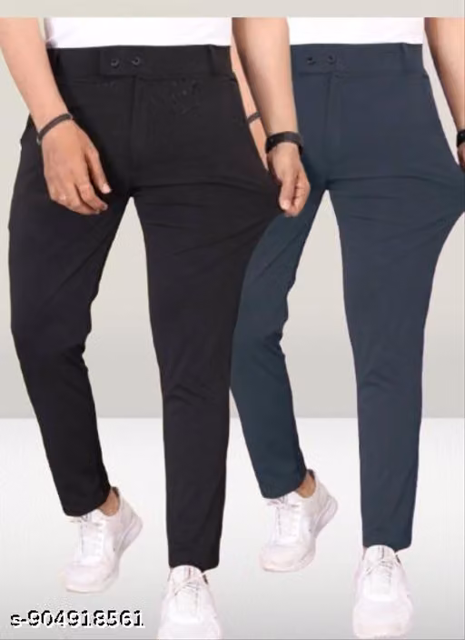 Casual Trousers For Men | Stylish Slim Fit Fashionable Pants