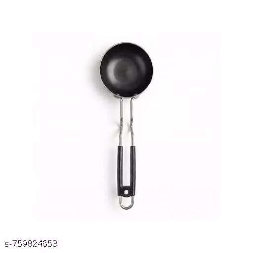 12cm Iron Tadka Pan with Steel Handle | Mini Fry Pan for Dal Tadka & Tempering | Gas Stove Compatible | Black | Pack of 1