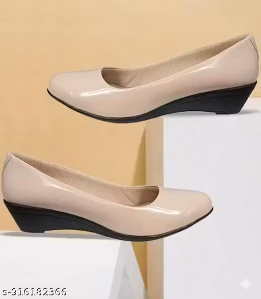 Elegant" Beige Ballerina Flats for Women | Soft Comfortable Bellies | Office & Casual Wear Women’s Beige Bellies | Trendy Slip-On Flats | Lightweight & Comfortable Daily Wear Shoes