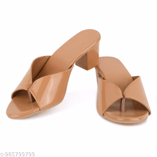 ALINAENTERPRISES WOMEN'S STYLISH BLOCK HEELS SANDAL AND FOR COLLEGE GIRLS Taydol Gold Solid Fancy Sandals For Women medium heel synthetic leather Trendy Footwear open toe Block Heel Sandal Lightweight Comfortable sole Women's sandals Heels for women Block
