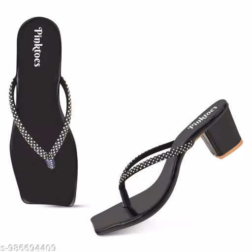 WOMEN'S STYLISH BLOCK HEELS SANDAL AND FOR COLLEGE GIRLS