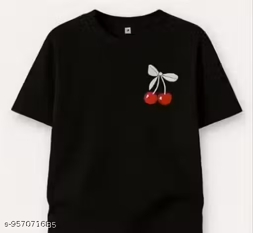 Black (CHERRY) Crop top