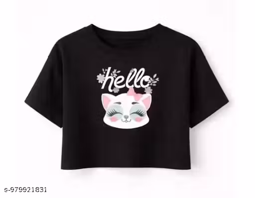 Black (Hello Kitty) _ HALF Sleeve