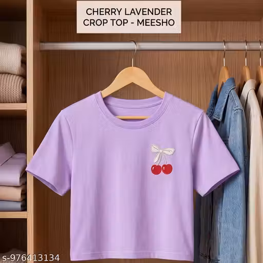 Lavender | CHERRY 1 | Crop top