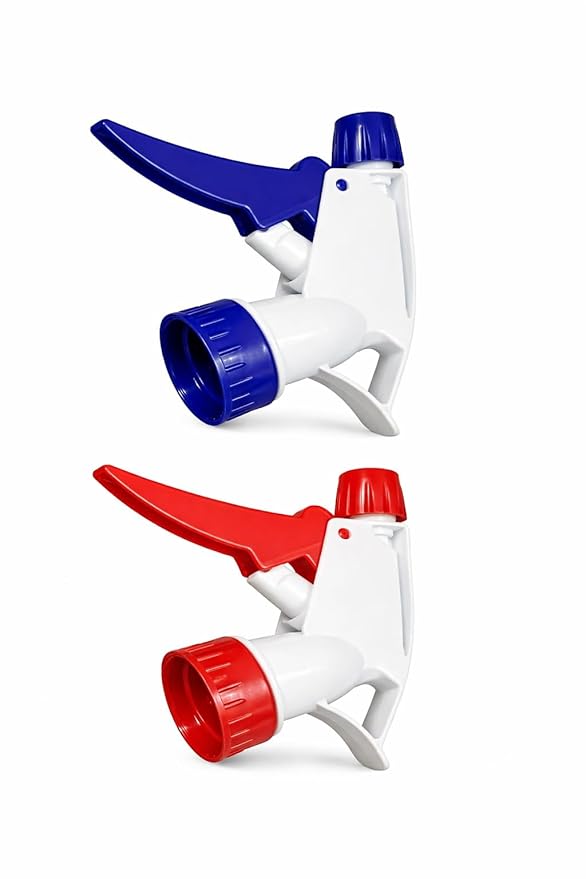 Green Snap Trigger Sprayer Replacement Nozzle, Trigger Sprayer Bottle Heads for 16oz / 32oz Spray Bottles, (Multi color Pack of 2)