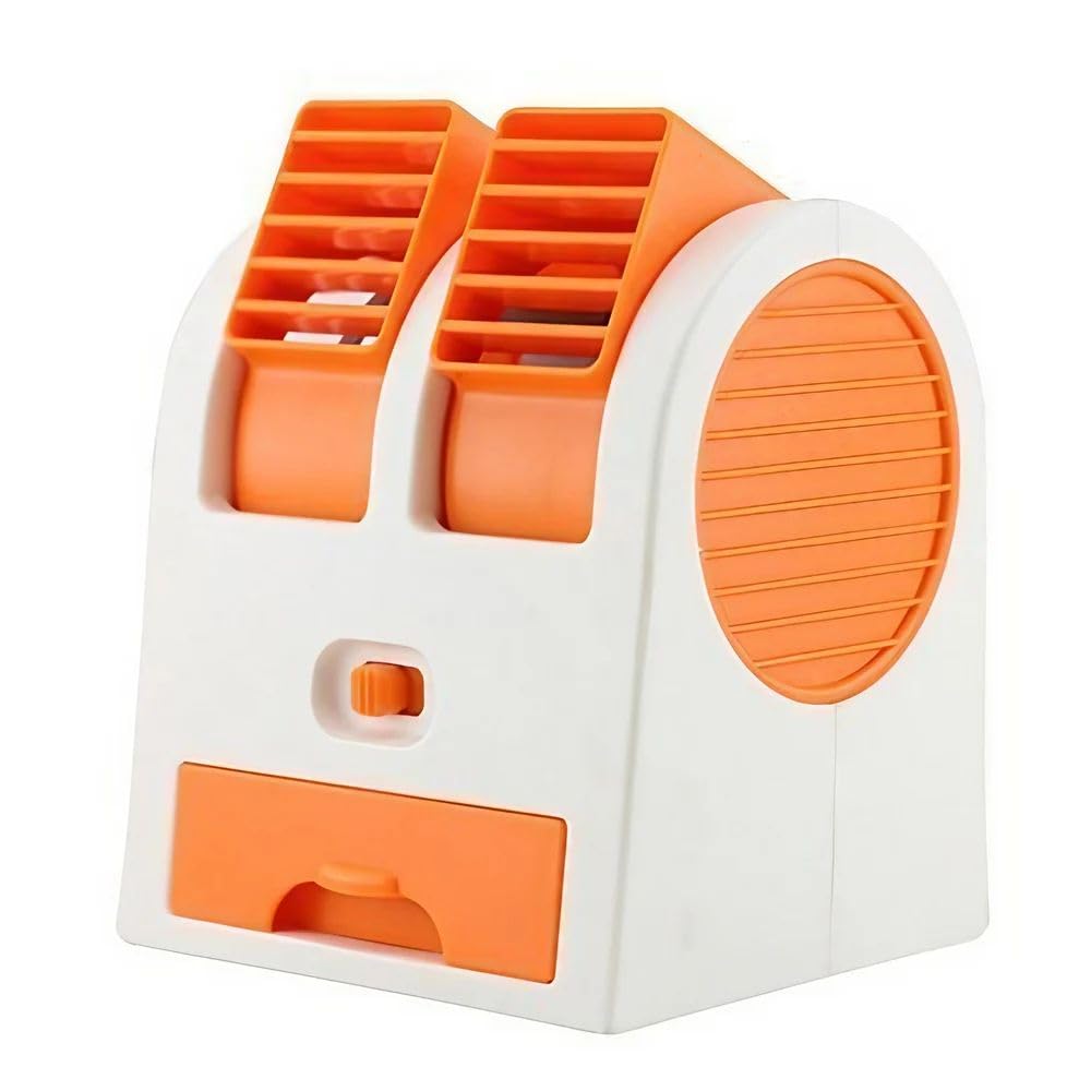 Portable USB Mini Cooler Fan, Compact Personal Desk Air Cooler with Adjustable Speed, Low Noise, Energy Saving for Home, Office & Travel