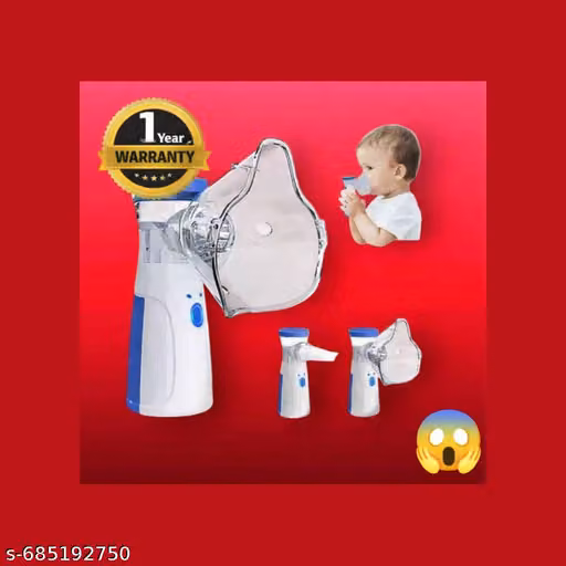 Mesh Nebulizer Machine Portable Handheld Mesh Nebulizer Machine for Kids & Adults | Silent Mist Inhaler with Mask | Rechargeable | 1 Year Warranty