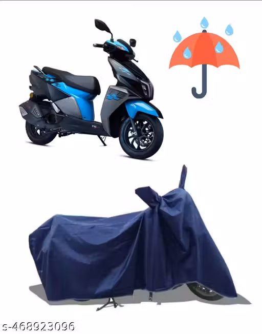 ROYAL HUB Presents 100% Waterproof(Tested) / UV Protection ,Dirt & Dust Proof Bike/Scooty Body Cover For TVS Ntorq with Premium Polyester Fabric (BLUE)