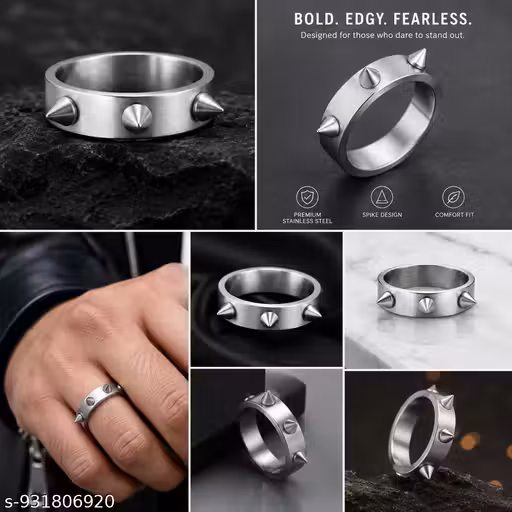 The Trident Spike Ring | Minimalist Punk Horn Ring