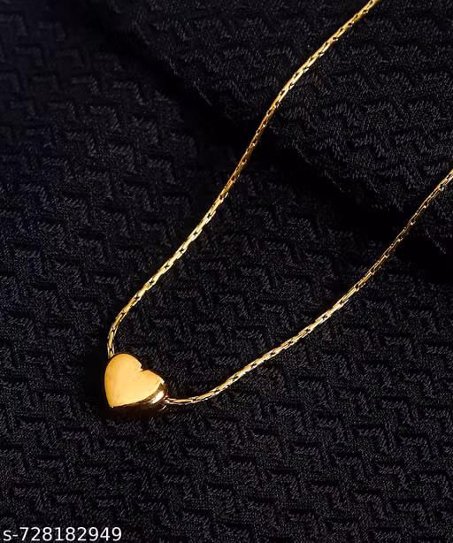 Heart Shaped Gold Fancy Pendent