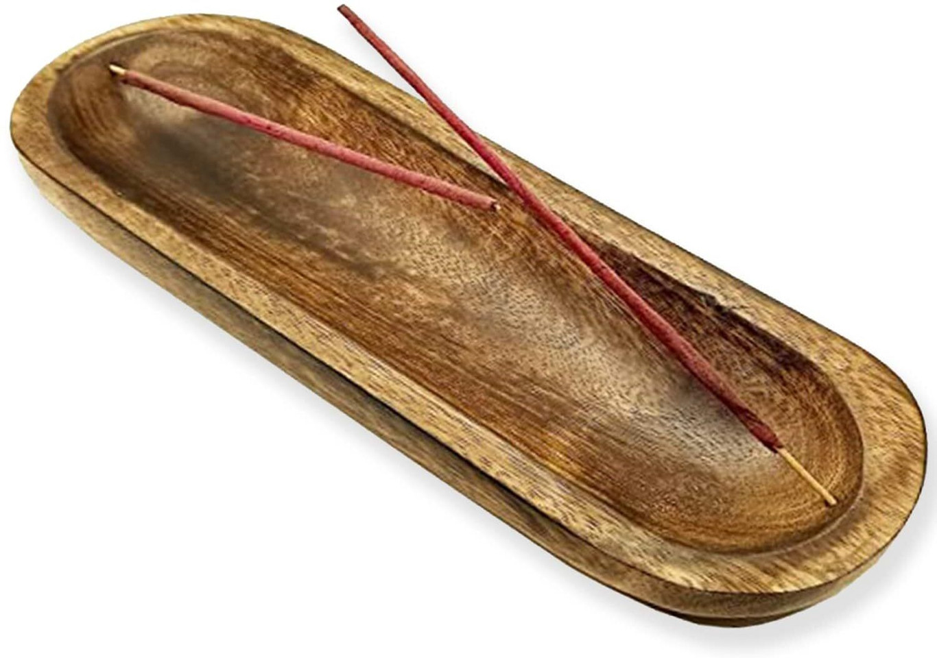mtiban Incense Stick Wooden Holder Agarbatti Stand with ash Catcher for home Wooden Incense Holder (Brown)