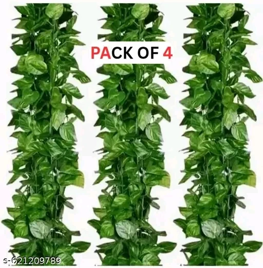 Artificial Money Plant Creeper | Pack of 4 Decorative Greenery Plants