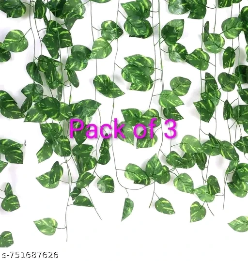 Artificial Money Plant Creeper | Pack of 3 Decorative Greenery Plants