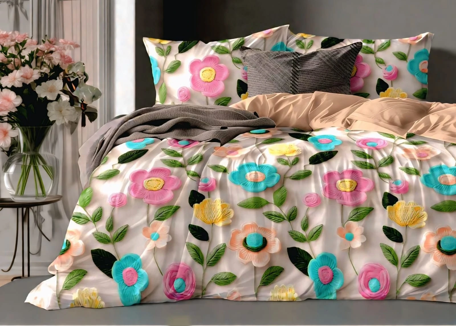 Premium Double Bedsheet | Soft Comfortable Printed Bed Sheet for Double Bed