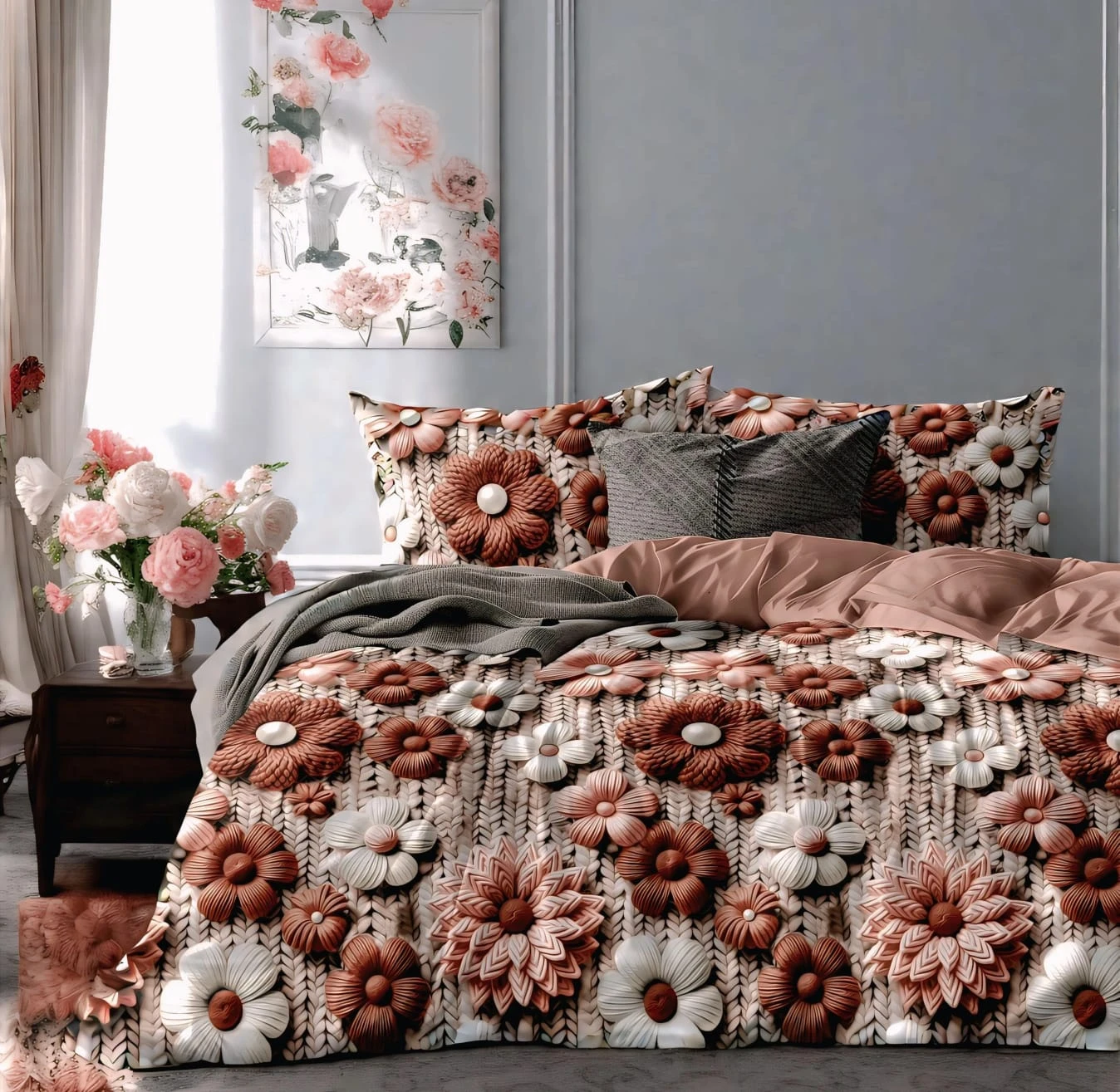 Premium Double Bedsheet | Soft Comfortable Printed Bed Sheet for Double Bed