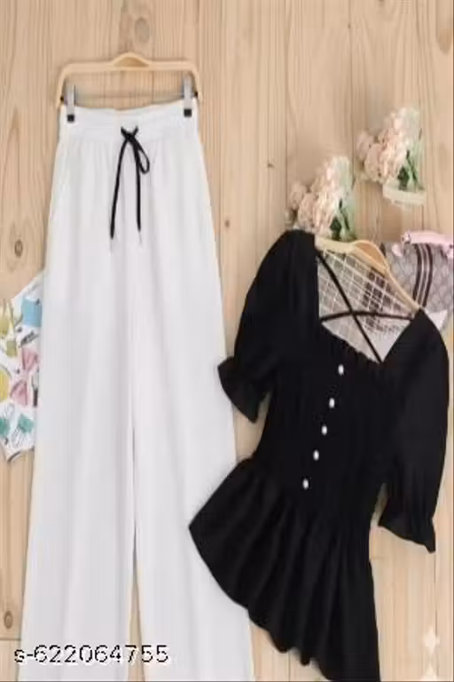 Kids Party wear Dress top and palazzo set casual