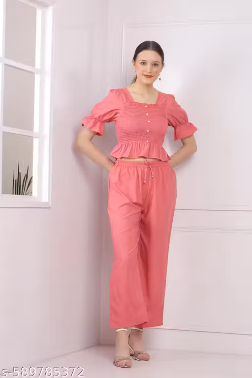 Girls Jumpsuit Top And Palazzo Set Party Wear