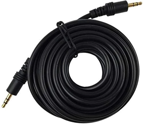 3.5mm Male to Male AUX Audio Cable 10 Meter | Stereo Sound Cable for Headphone, Mobile, Car Stereo & Home Theater