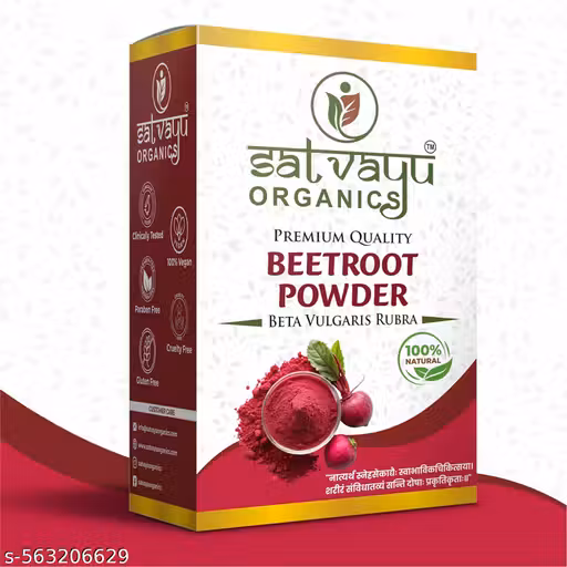 Satvayu Organics Beetroot Powder Beta Vulgaris Rubra 100% Natural, Vegan, Clinically Tested Superfood for Skin, Hair & Wellness