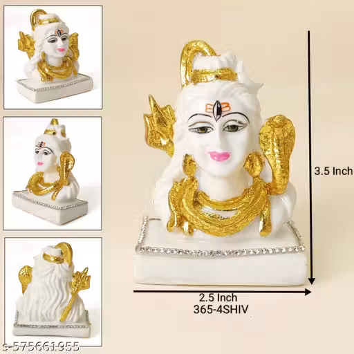 Lord Shiva Face Idol – 3.5 Inch Decorative Statue
