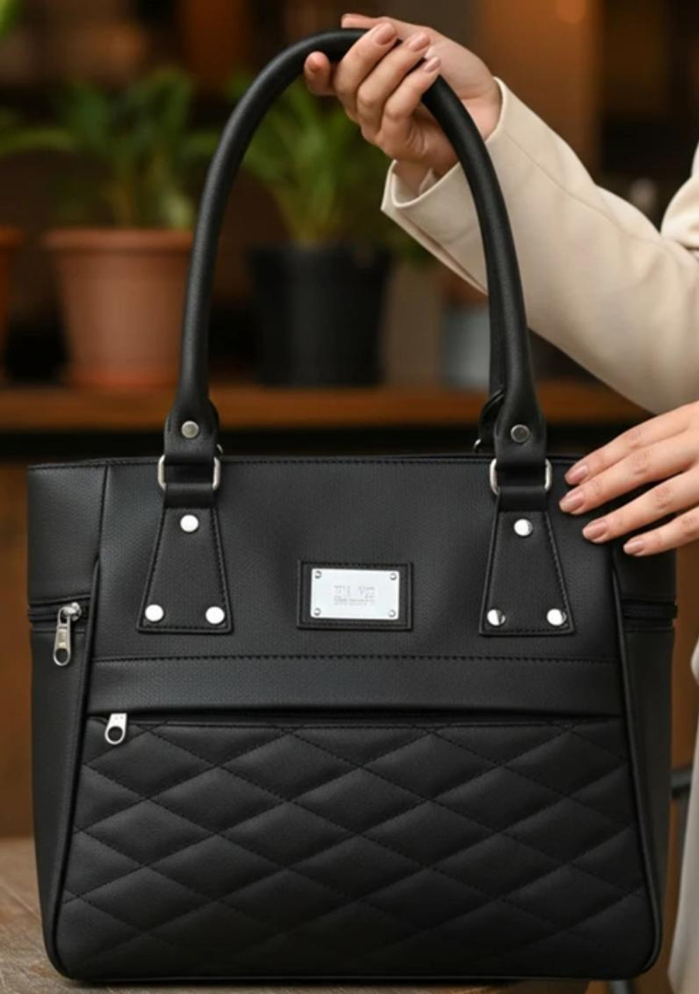 ARK FASHION Women Black Shoulder Bag