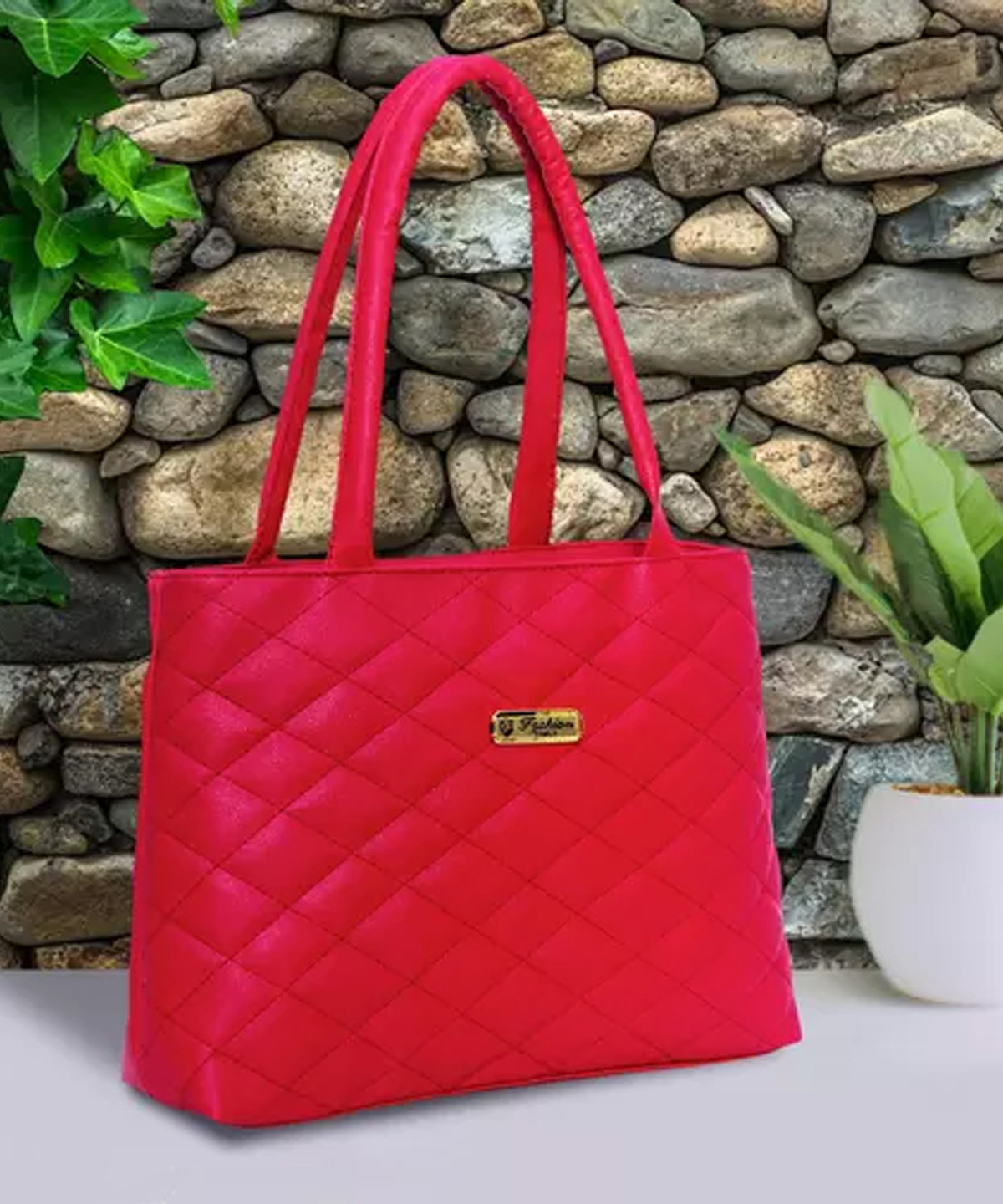 khatushyam collection Women Red Hand-held Bag
