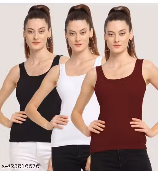 Fancy Camisole for Girls/Women Combo Pack of 3