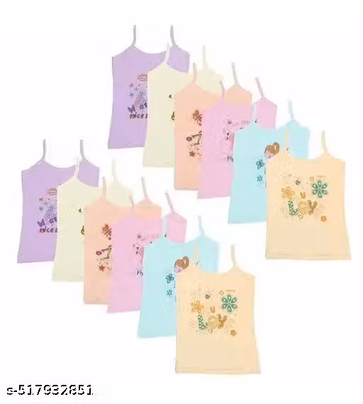 Girls Multicolor Cotton Girls Innerwear Pack Of 6