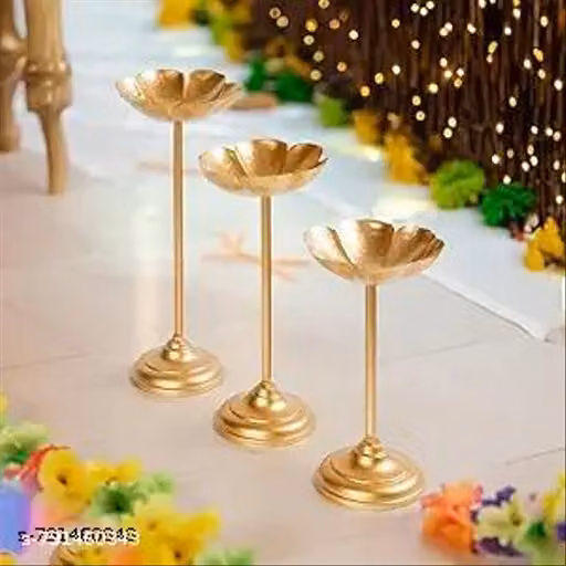 decorative urli stand set of 3