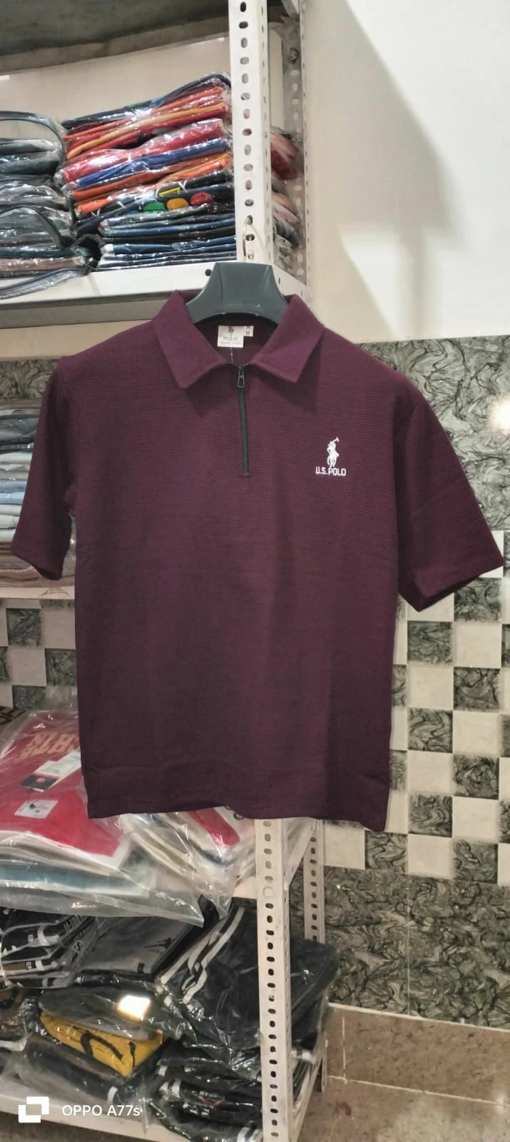 Maroon Premium Polo T-Shirt for Men | Elegant Casual & Smart Wear