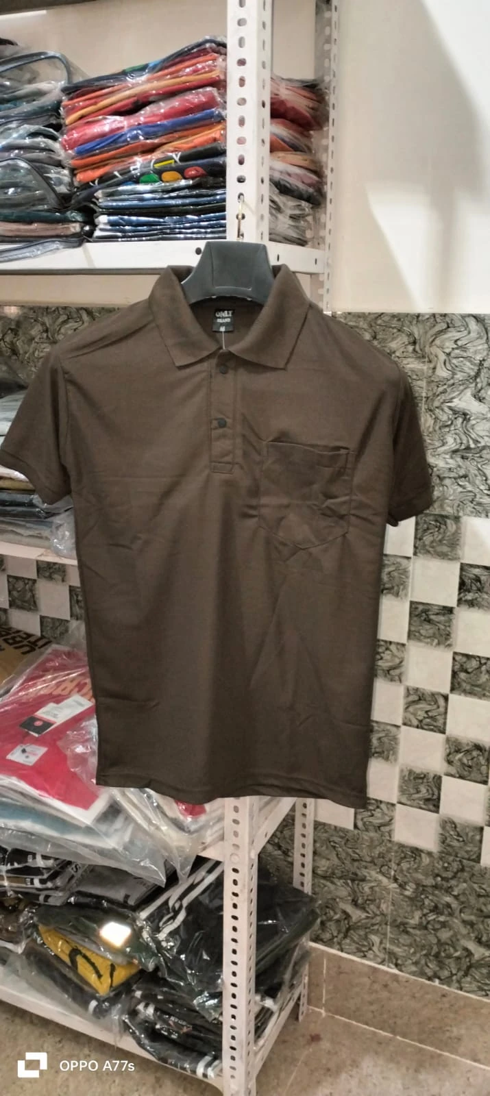 Dark Brown Premium Polo T-Shirt for Men | Classic Pocket Style Casual Wear