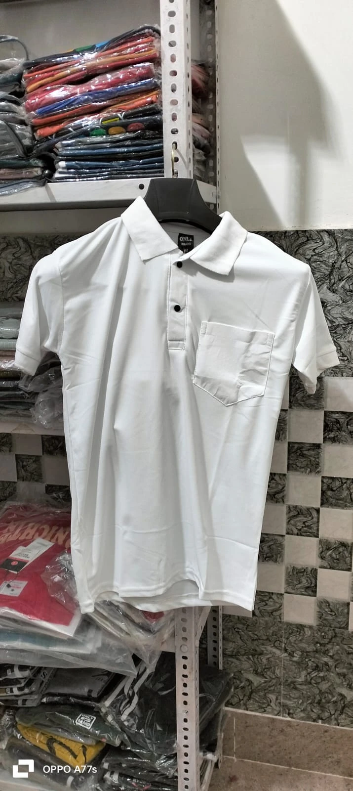 Classic White Premium Polo T-Shirt for Men | Elegant Casual & Formal Wear