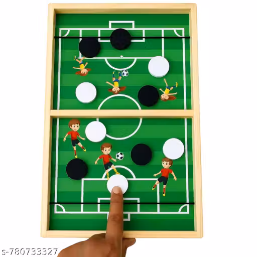 Dandles Fun Classic Toy 2 IN 1 Fastest Finger First String Hockey with White Board & Marker