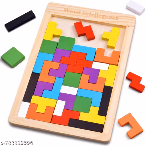 Dandles Wooden Russian Blocks Puzzles for Kids Adults, Wooden Puzzle Brain Teasers Toy