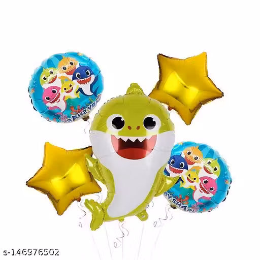 DOMIOS BABY SHARK Party Decorations Balloons Set of 5 pcs Balloons & Decoration