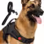 Cottoncat Dog Harness With Reflective Leash For All Size And Breed Dogs- No Pull, No Escape Chest Vest Harness Belt (Small) Black