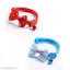 CottonCat Red and Blue Bow Cat Collar with Bell | Adjustable Soft Kitten Collar with Safety Buckle