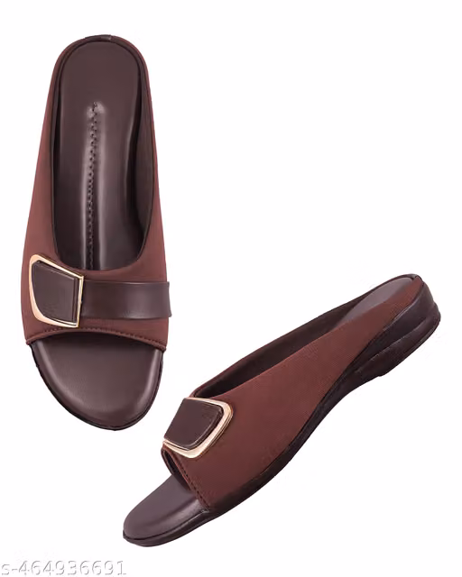 HUMA Women's Fashion Flat Sandals | Trendy Casual Slip-On Footwear | Stylish Flats for Women & Girls