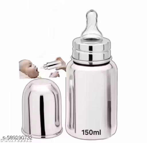 Stainless Steel Baby Feeding Bottle | Baby Feeding Bottle 150ML | Milk Bottle For Baby | Best Seller Feeding Bottle | Best Feeding Bottle For Baby | Demanding Feeding Bottle For Baby | Best Range Of Feeding Bottle By Infants Kids Zone le