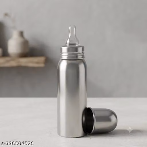 Stainless Steel 250ML Baby Feeding Bottle