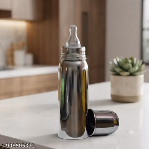 Stainless Steel 250ML Baby Feeding Bottle