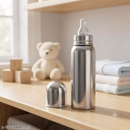 Stainless Steel 250ML Baby Feeding Bottle