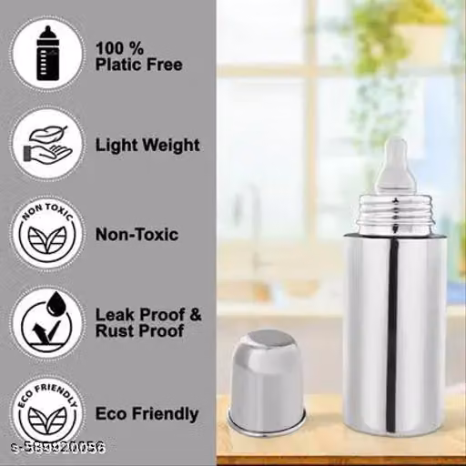 Stainless Steel Baby Feeding Bottle | Baby Feeding Bottle 150ML | Milk Bottle For Baby | Best Seller Feeding Bottle | Best Feeding Bottle For Baby | Demanding Feeding Bottle For Baby | Best Range Of Feeding Bottle By Infants Kids Zone