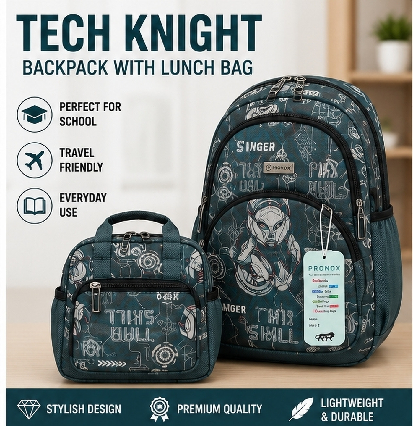 Pronox Large 40 L Laptop Backpack Backpack blue color 40L (Multicolor)