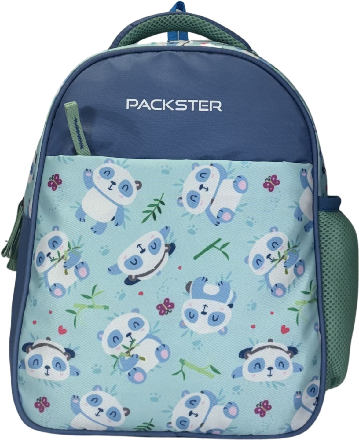Packster PRE-PANDA Ice Blue 9L Toddler Backpack | Panda Print | Kids School Bag 3-5 Yrs School Bag (Light Blue, 9 L)