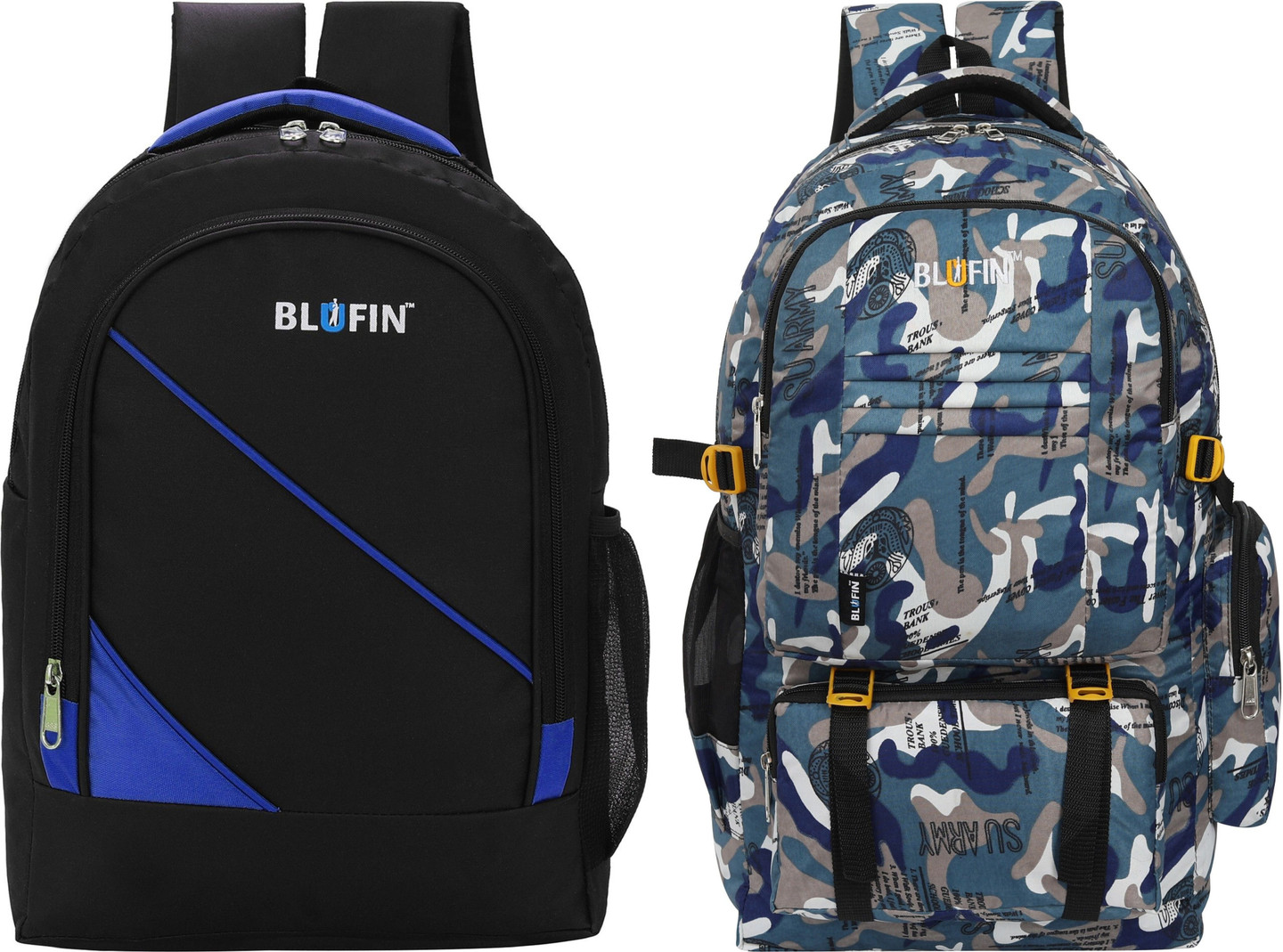 blufin 55 L Backpack Laptop Backpack Unisex College & School Bags (Multicolor)
